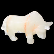 Afghan Jade hand-carved Bull 115*30*67mm 234g in sunlight - Rocks and Things Store