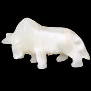 Afghan Jade hand-carved Bull 115*30*67mm 234g in sunlight - Rocks and Things Store