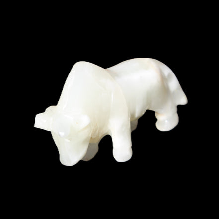 Afghan Jade hand-carved Bull 115*30*67mm 234g in sunlight - Rocks and Things Store