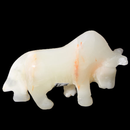 Afghan Jade hand-carved Bull 115*30*67mm 234g in sunlight - Rocks and Things Store