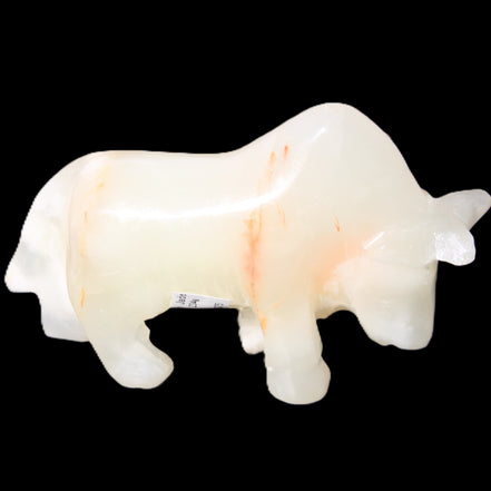 Afghan Jade hand-carved Bull 115*30*67mm 234g in sunlight - Rocks and Things Store