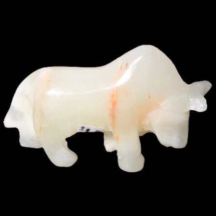 Afghan Jade hand-carved Bull 115*30*67mm 234g in sunlight - Rocks and Things Store