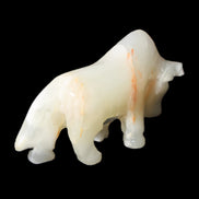 Afghan Jade hand-carved Bull 115*30*67mm 234g in sunlight - Rocks and Things Store