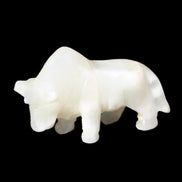 Afghan Jade hand-carved Bull 115*30*67mm 234g in sunlight - Rocks and Things Store