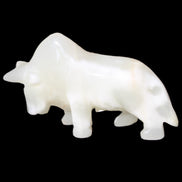Afghan Jade hand-carved Bull 115*30*67mm 234g in sunlight - Rocks and Things Store