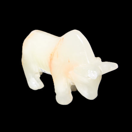 Afghan Jade hand-carved Bull 115*30*67mm 234g in sunlight - Rocks and Things Store