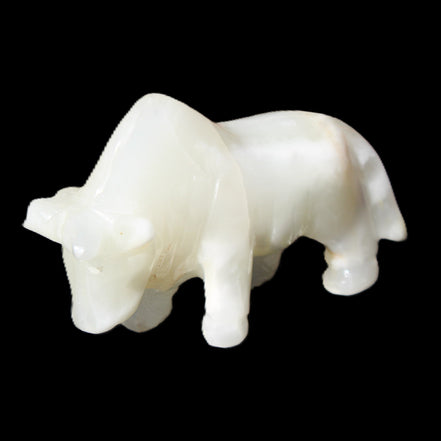 Afghan Jade hand-carved Bull 115*30*67mm 234g in sunlight - Rocks and Things Store