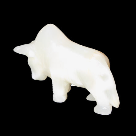 Afghan Jade hand-carved Bull 115*30*67mm 234g in sunlight - Rocks and Things Store