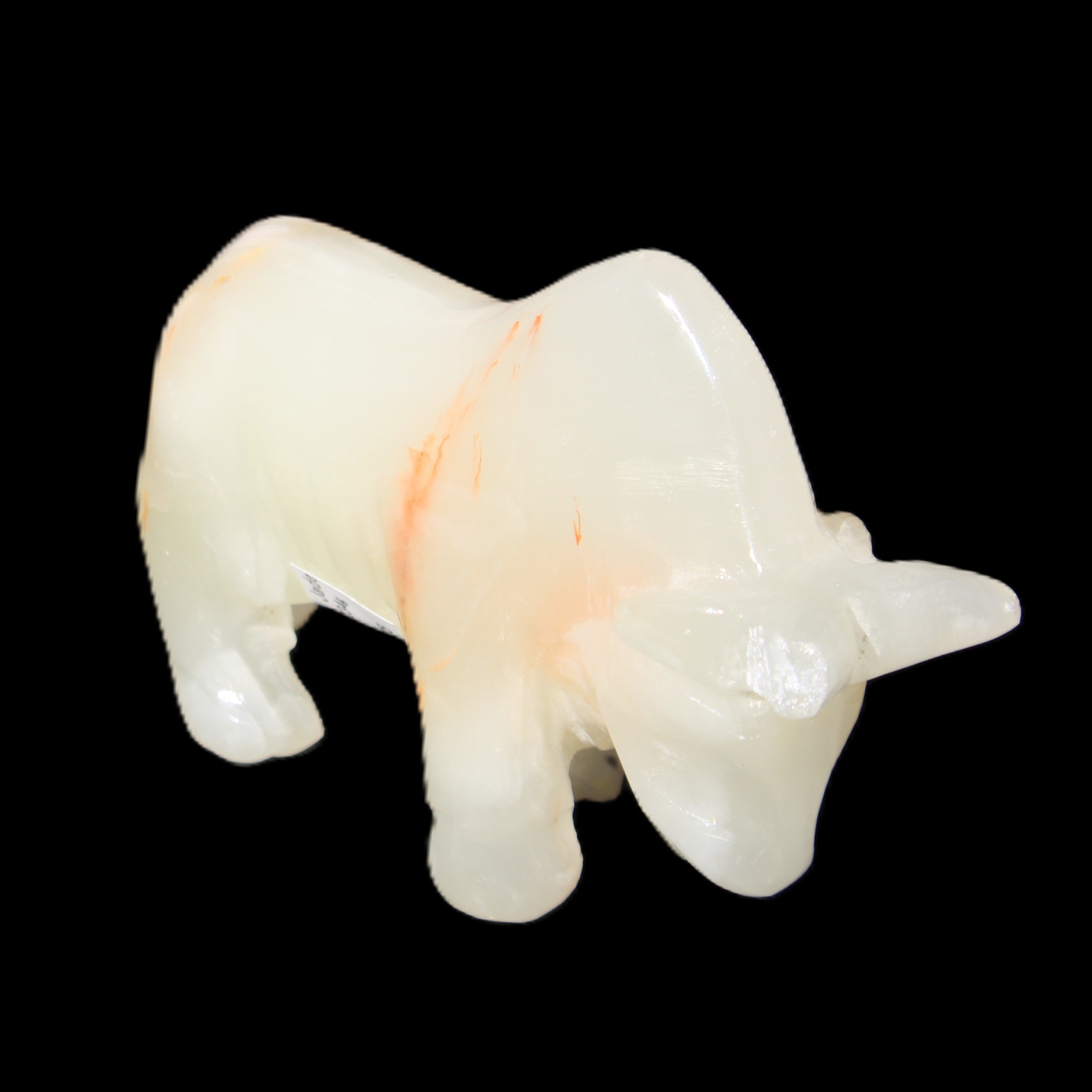 Afghan Jade hand-carved Bull 115*30*67mm 234g in sunlight - Rocks and Things Store