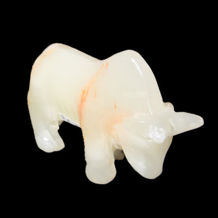 Afghan Jade hand-carved Bull 115*30*67mm 234g in sunlight - Rocks and Things Store