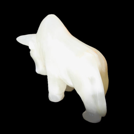 Afghan Jade hand-carved Bull 115*30*67mm 234g in sunlight - Rocks and Things Store