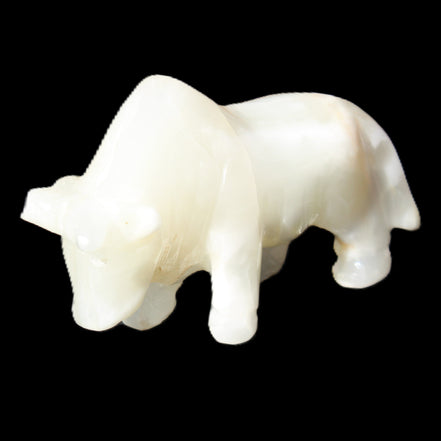Afghan Jade hand-carved Bull 115*30*67mm 234g in sunlight - Rocks and Things Store