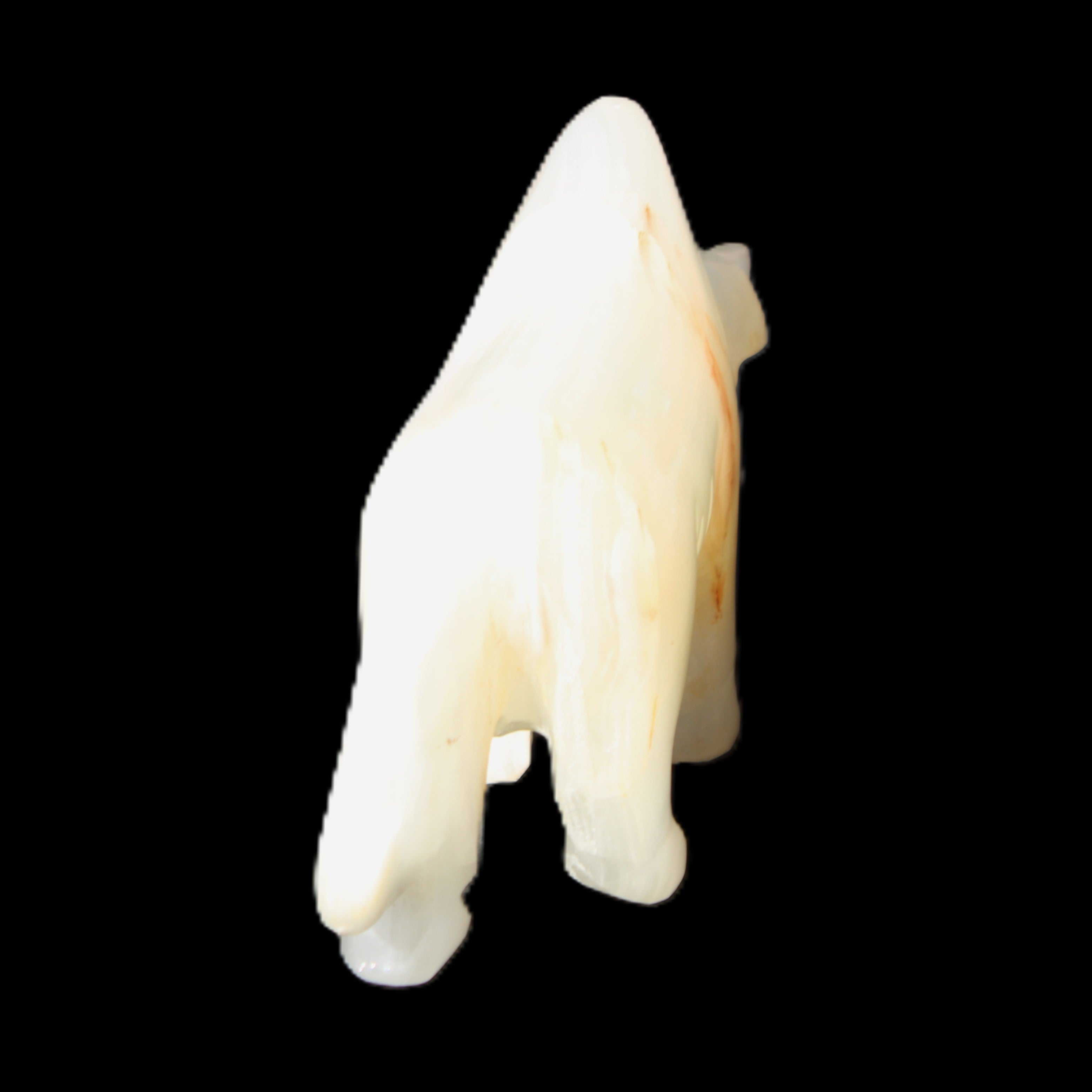 Afghan Jade hand-carved Bull 115*30*67mm 234g in sunlight - Rocks and Things Store