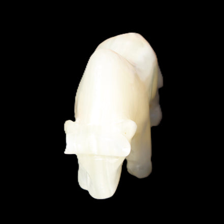 Afghan Jade hand-carved Bull 115*30*67mm 234g in sunlight - Rocks and Things Store