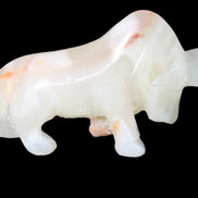 Afghan Jade hand-carved Bull 115*30*70mm 240g in sunlight - Rocks and Things Store