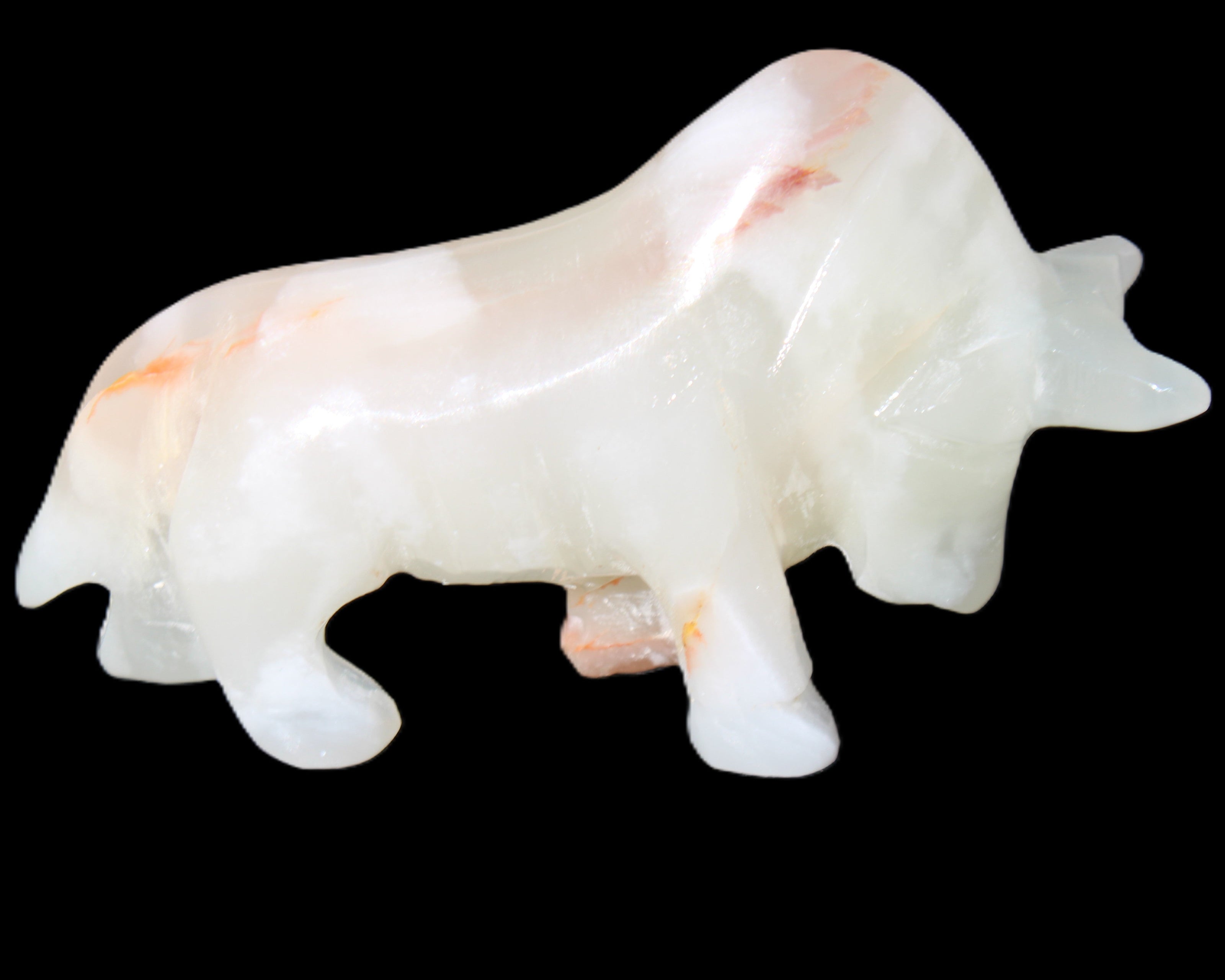 Afghan Jade hand-carved Bull 115*30*70mm 240g in sunlight - Rocks and Things Store
