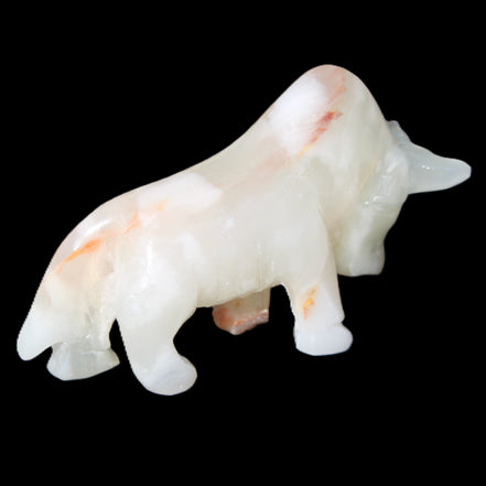Afghan Jade hand-carved Bull 115*30*70mm 240g in sunlight - Rocks and Things Store
