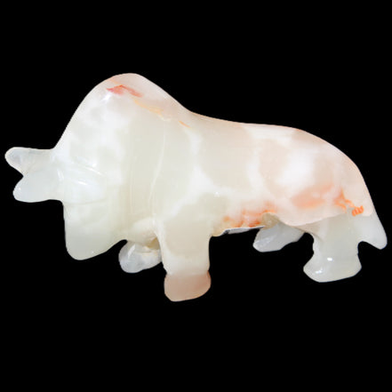 Afghan Jade hand-carved Bull 115*30*70mm 240g in sunlight - Rocks and Things Store