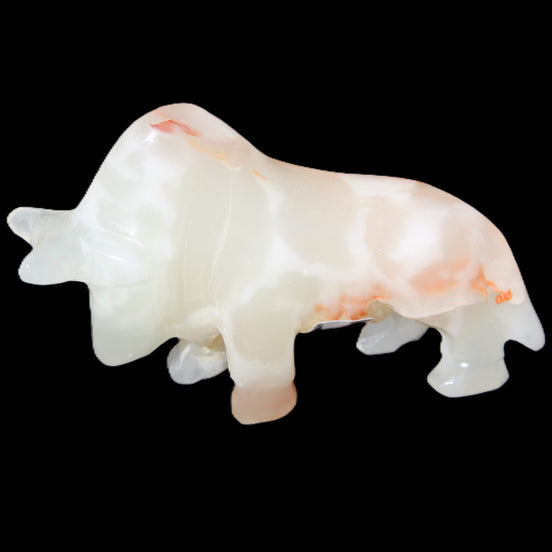 Afghan Jade hand-carved Bull 115*30*70mm 240g in sunlight - Rocks and Things Store
