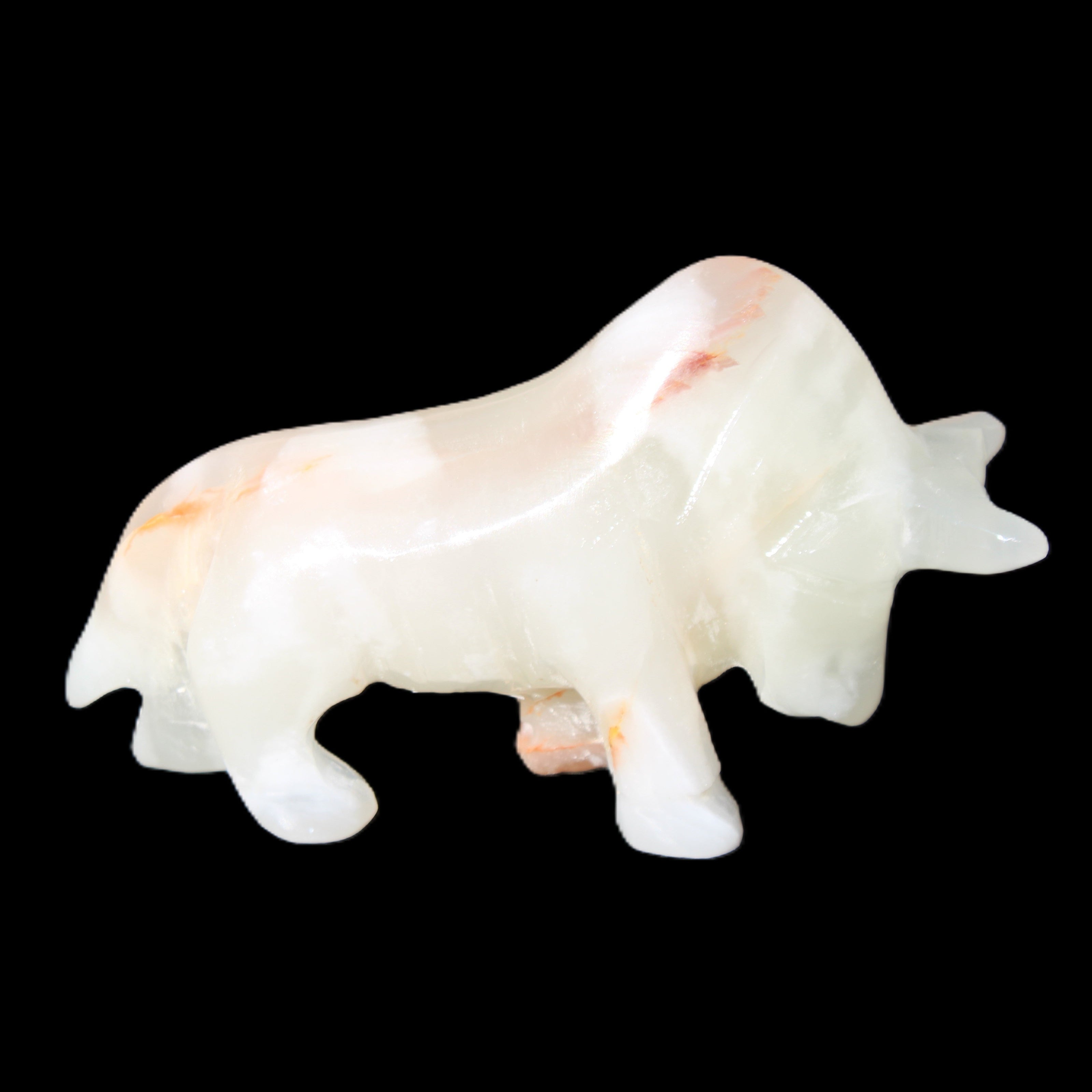 Afghan Jade hand-carved Bull 115*30*70mm 240g in sunlight - Rocks and Things Store