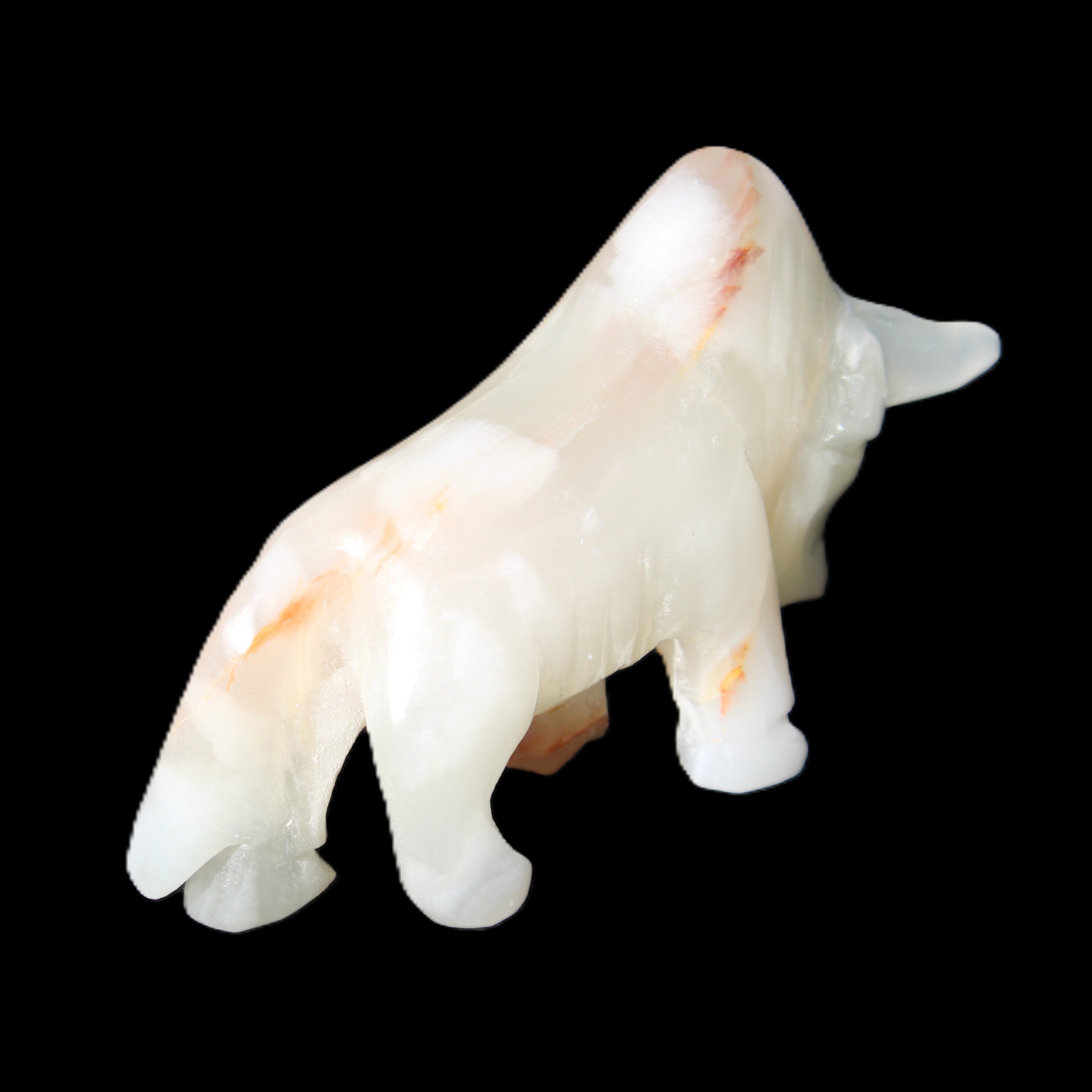 Afghan Jade hand-carved Bull 115*30*70mm 240g in sunlight - Rocks and Things Store