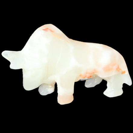 Afghan Jade hand-carved Bull 115*30*70mm 240g in sunlight - Rocks and Things Store