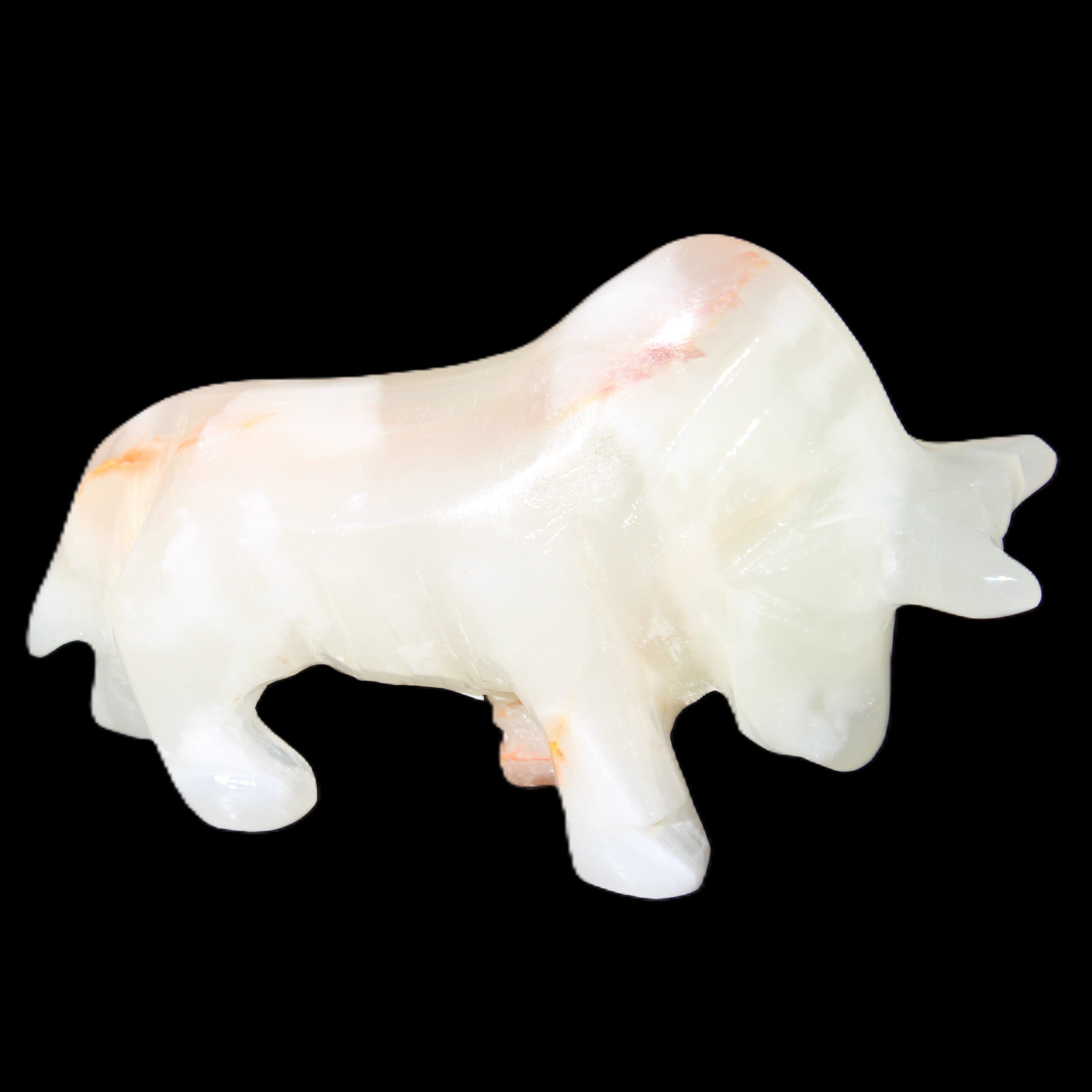 Afghan Jade hand-carved Bull 115*30*70mm 240g in sunlight - Rocks and Things Store