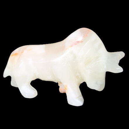 Afghan Jade hand-carved Bull 115*30*70mm 240g in sunlight - Rocks and Things Store