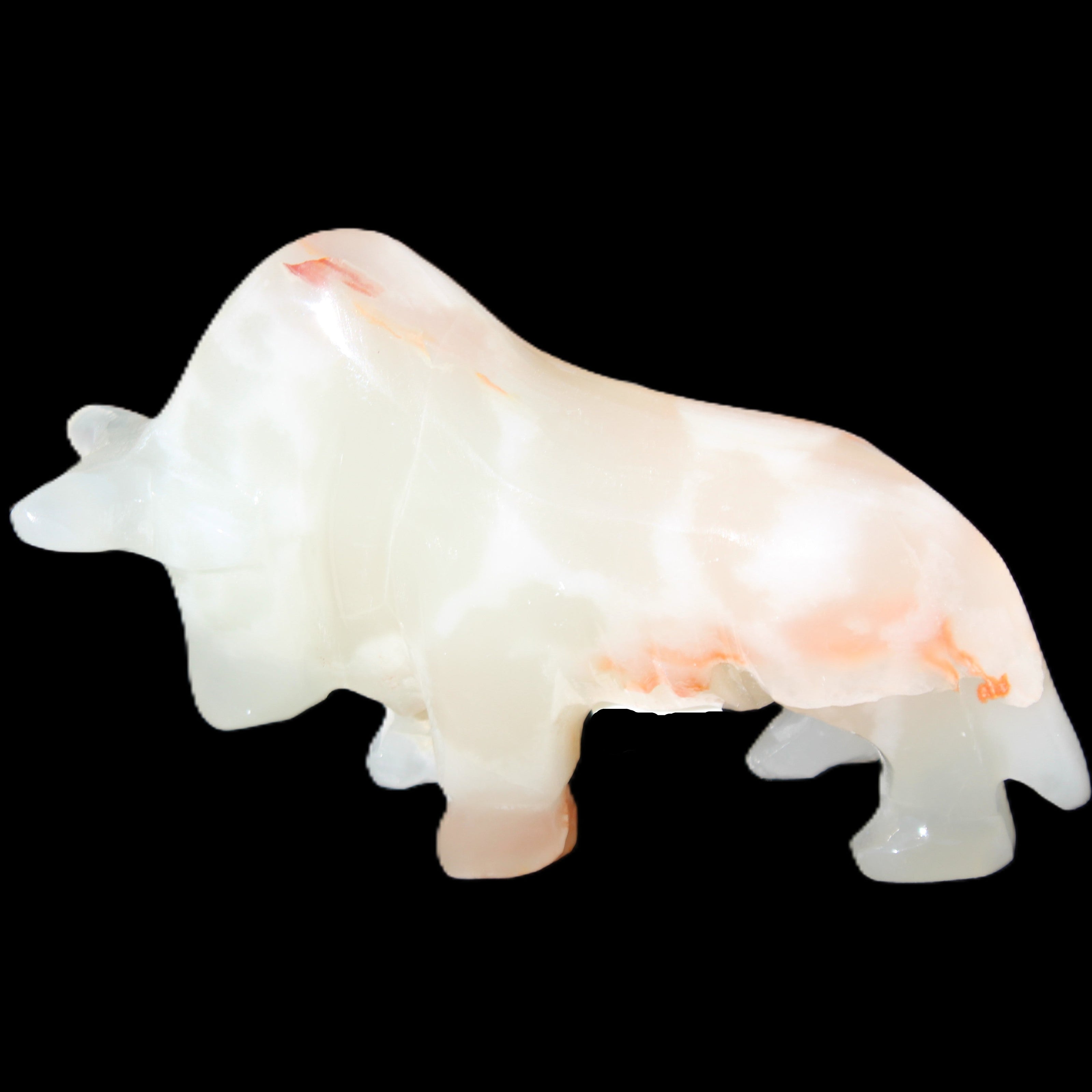 Afghan Jade hand-carved Bull 115*30*70mm 240g in sunlight - Rocks and Things Store