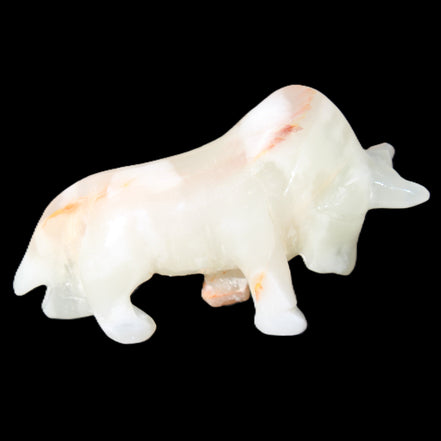 Afghan Jade hand-carved Bull 115*30*70mm 240g in sunlight - Rocks and Things Store