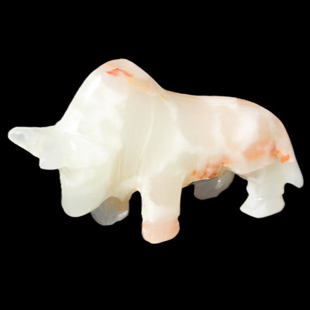 Afghan Jade hand-carved Bull 115*30*70mm 240g in sunlight - Rocks and Things Store