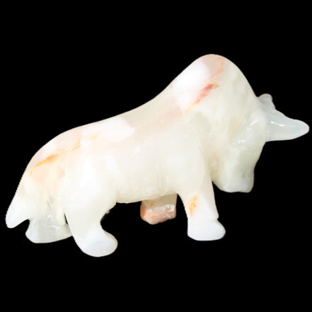 Afghan Jade hand-carved Bull 115*30*70mm 240g in sunlight - Rocks and Things Store