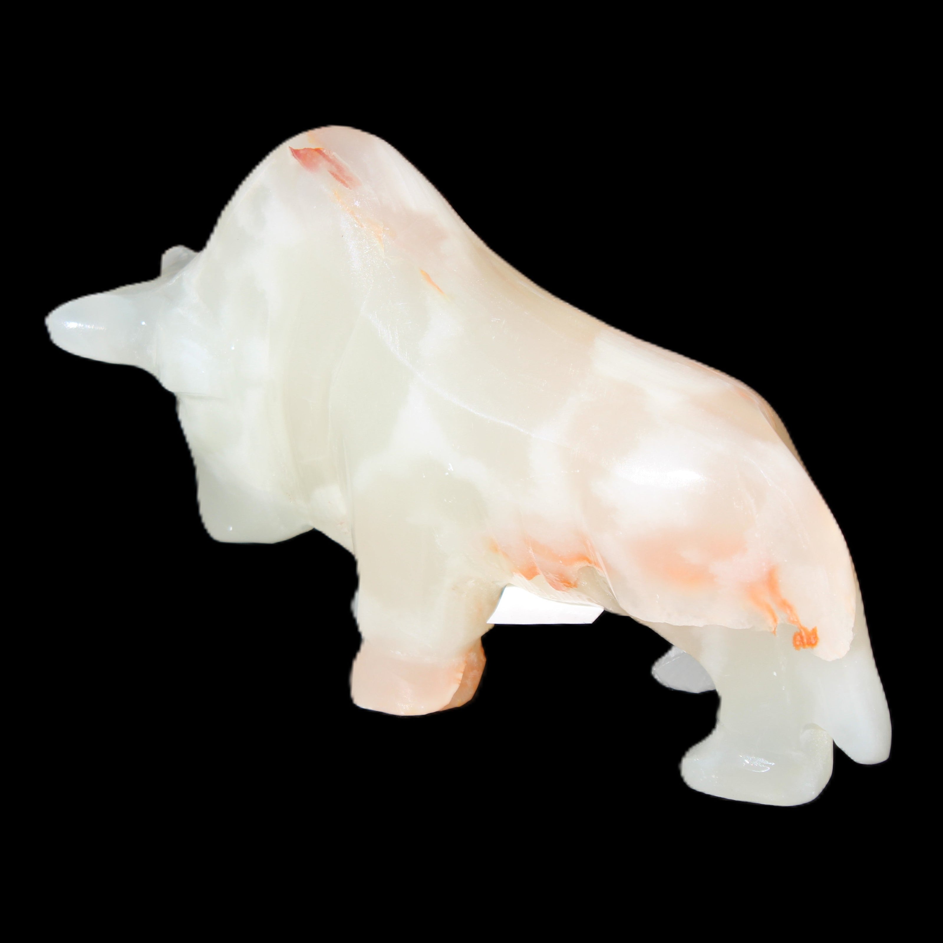 Afghan Jade hand-carved Bull 115*30*70mm 240g in sunlight - Rocks and Things Store