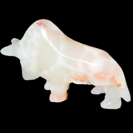 Afghan Jade hand-carved Bull 115*30*70mm 240g in sunlight - Rocks and Things Store
