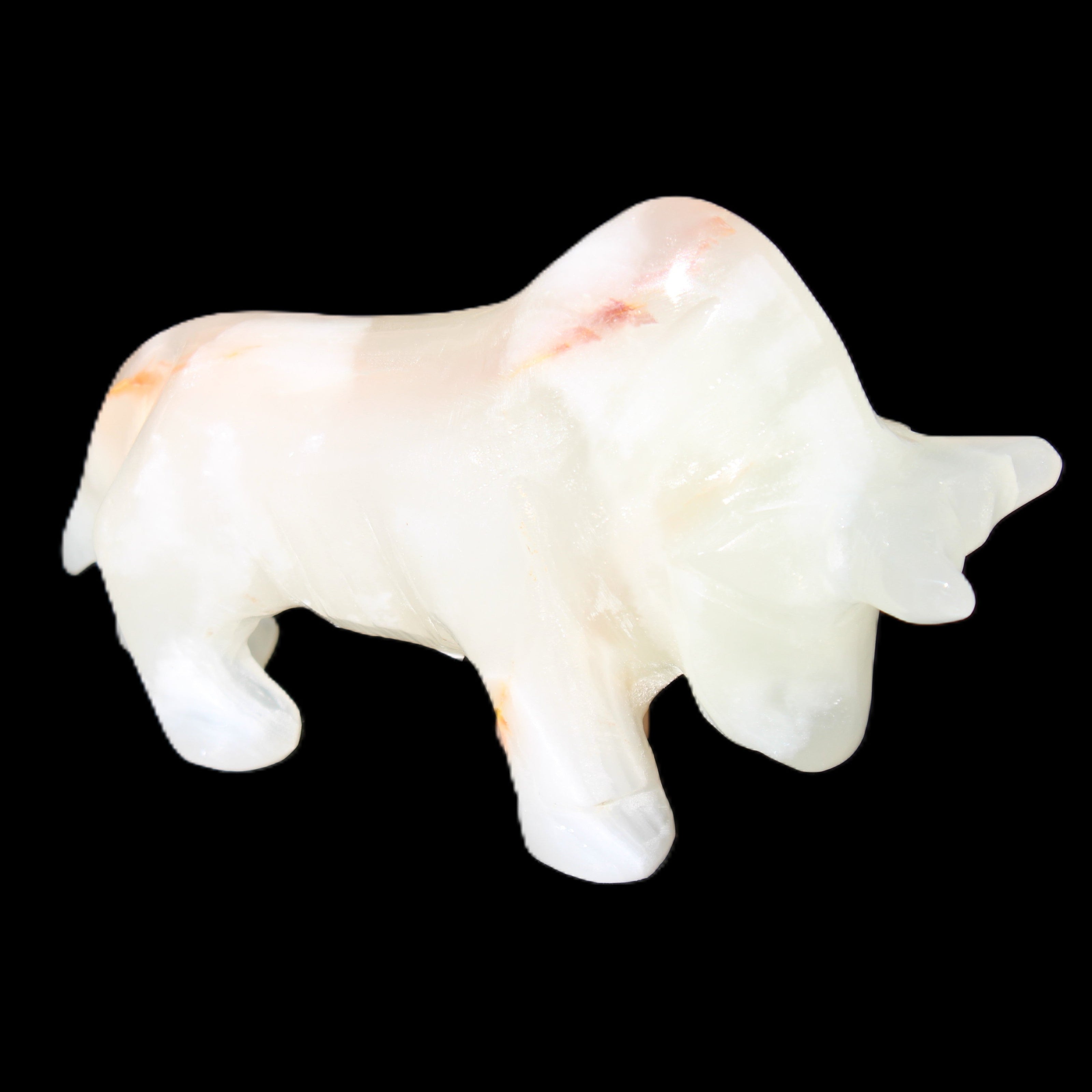 Afghan Jade hand-carved Bull 115*30*70mm 240g in sunlight - Rocks and Things Store