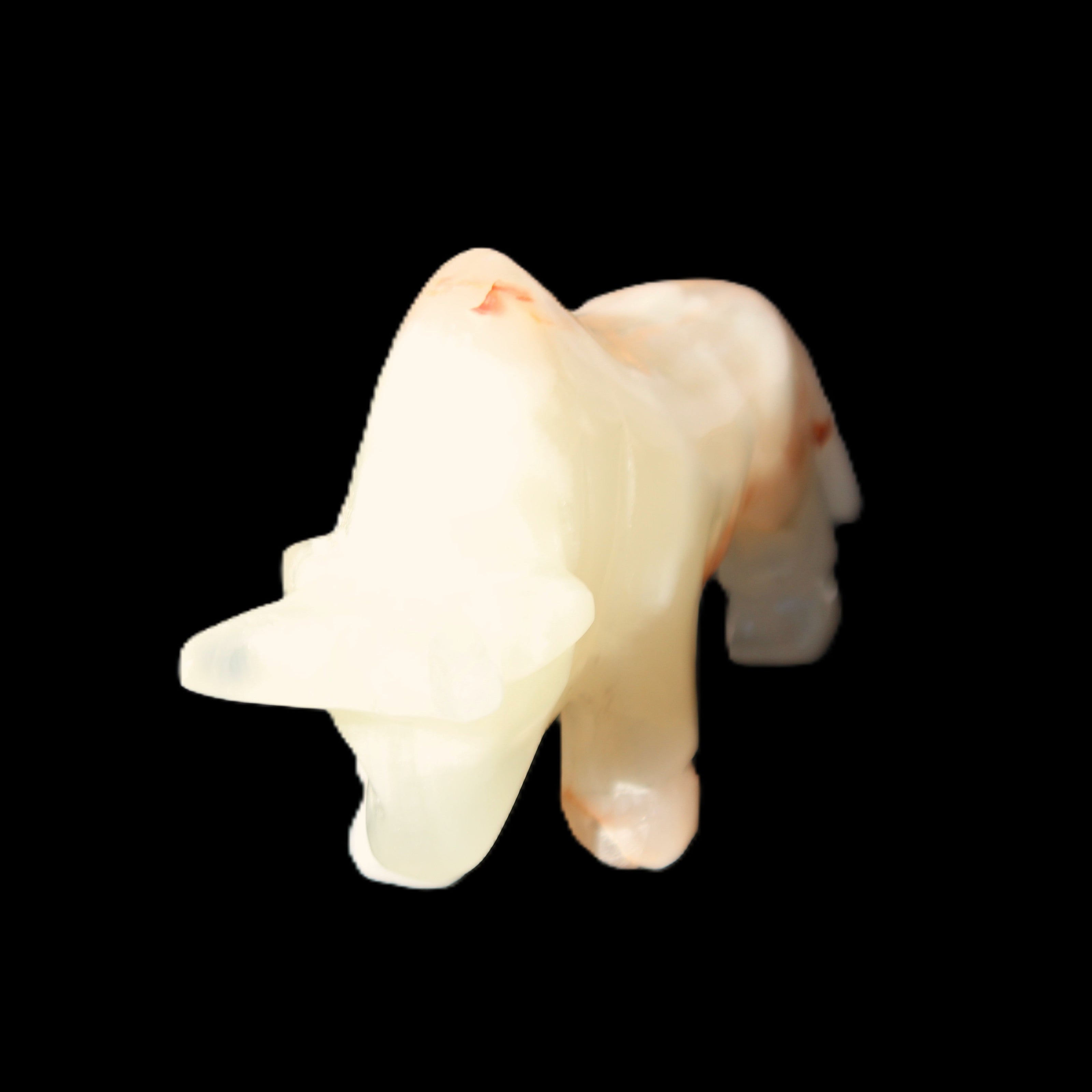 Afghan Jade hand-carved Bull 115*30*70mm 240g in sunlight - Rocks and Things Store
