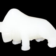 Afghan Jade hand-carved Bull 115*35*73mm 259g in sunlight - Rocks and Things Store