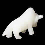 Afghan Jade hand-carved Bull 115*35*73mm 259g in sunlight - Rocks and Things Store