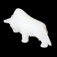 Afghan Jade hand-carved Bull 115*35*73mm 259g in sunlight - Rocks and Things Store