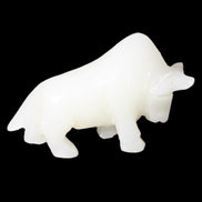 Afghan Jade hand-carved Bull 115*35*73mm 259g in sunlight - Rocks and Things Store