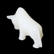 Afghan Jade hand-carved Bull 115*35*73mm 259g in sunlight - Rocks and Things Store