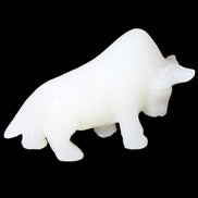 Afghan Jade hand-carved Bull 115*35*73mm 259g in sunlight - Rocks and Things Store