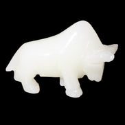 Afghan Jade hand-carved Bull 115*35*73mm 259g in sunlight - Rocks and Things Store