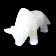 Afghan Jade hand-carved Bull 115*35*73mm 259g in sunlight - Rocks and Things Store