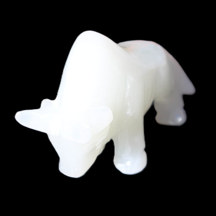 Afghan Jade hand-carved Bull 115*35*73mm 259g in sunlight - Rocks and Things Store