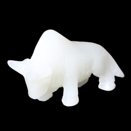 Afghan Jade hand-carved Bull 115*35*73mm 259g in sunlight - Rocks and Things Store