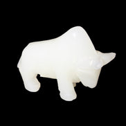 Afghan Jade hand-carved Bull 115*35*73mm 259g in sunlight - Rocks and Things Store
