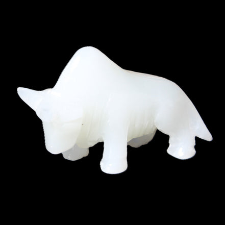 Afghan Jade hand-carved Bull 115*35*73mm 259g in sunlight - Rocks and Things Store