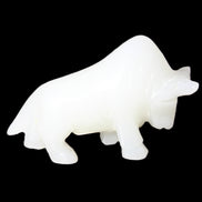 Afghan Jade hand-carved Bull 115*35*73mm 259g in sunlight - Rocks and Things Store