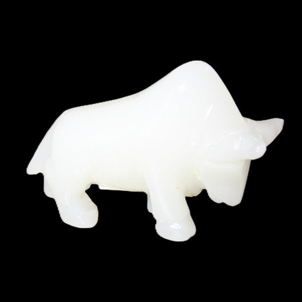 Afghan Jade hand-carved Bull 115*35*73mm 259g in sunlight - Rocks and Things Store